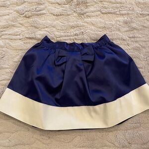 Janie and Jack Navy and Cream Mini Skirt